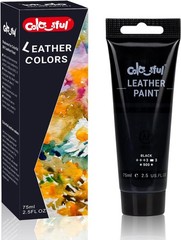 Colorful Acrylic Leather Paint 2.5oz Black – 2.54 Fl Oz (Pack of 1),