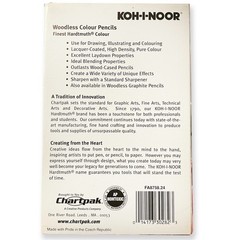 Koh-I-Noor Progresso Woodless Colour Pencils Set of 24 New/unused Hardtmuth