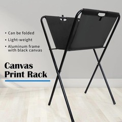Sturdy Metal Canvas Print Rack for Art Displays – Holds 24″ x 30″ Artworks
