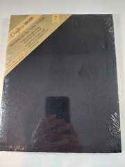 Crafter’s Square 8×10 Black Stretched Canvas 100% Cotton for Oil Acrylic Paint