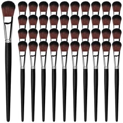 40 PCS 1 Inch Mop Brush Oval Blending Acrylic Paint Brush Wood Handle