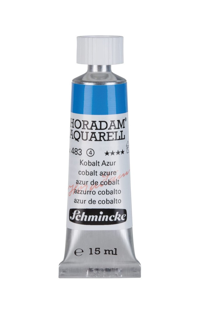 Schmincke – HORADAM® AQUARELL – 0.5 Fl Oz (Pack of 1), 483 cobalt azure