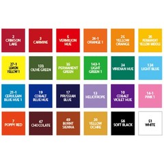 SHINHAN Professional Poster Color Paint 40ml Tube 24 Color Set – A Type/Tracking