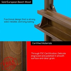 MEEDEN H Frame Beech Wood Easel