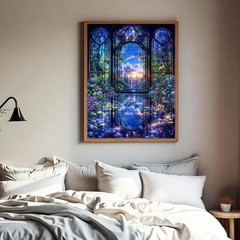 Flower Diamond Art Kits for Adults Beginners, 5D DIY Cityscape Diamond Painting