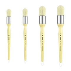 XDT#2916 Chalk Paint Brush, Wax Paint Brush Set 4 Pack for Furniture Crafts