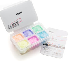 Glow in The Dark Jelly Gouache Paint Set, 6 Colors 23ml, Jelly Cup Design, Trave