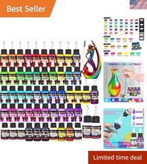 Airbrush Paint – 54 Colors with 2 Airbrush Thinners, Ready to Spray Air Brush…