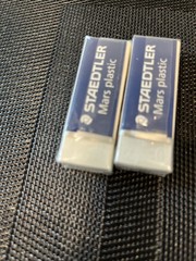 Staedtler Mars Plastic Erasers 5 Pc Lot White Vinyl Large