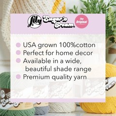 Lily Sugar ‘N Cream The Original Ombre Yarn, 2oz, Gauge 4 Medium, 100% Cotton…