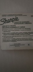 Sharpie Creative Markers Water-Based Acrylic Markers Brush Tip 5 Colors