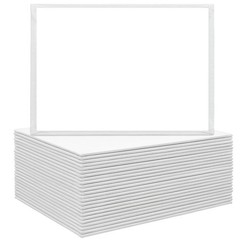 Mini Canvas Panels 5×7, 24 Pack Primed Cotton, White, Painting