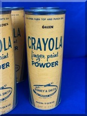 CRAYOLA FINGER PAINT POWDER VIOLET YELLOW RED ORANGE BLUE BROWN GREEN NON TOXIC