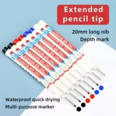4Pc Long Nib Head Permanent Marker 20mm Deep Hole Waterproof Graffiti Pen