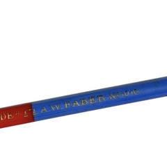 NOS Antique Pencil “Worldwide” A. W. Faber No. 1010 Unsharpened Bavaria Blue Red