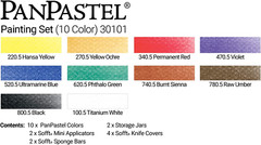 PanPastel 30101 Ultra Soft Artist Pastel 10 Color Painting Set w/Sofft Tools