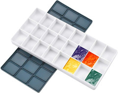 24 Paint Palette Plastic Paint Holder – Watercolor Acrylic Paint Storage Travel