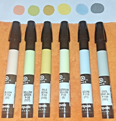 Chartpak AD Marker Lot of 6 Xylene Based Illustration Graphic Design Art LOOK