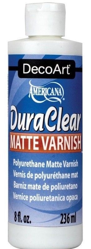 DecoArt DuraClear Poly Matte Clear Varnish Finish 8 oz
