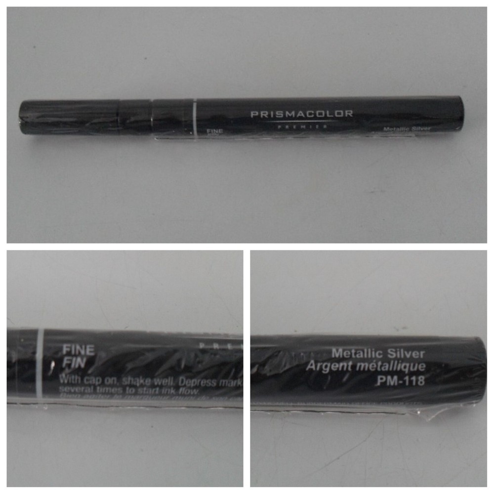 Prismacolor Premier SILVER FINE PAINT PEN MARKER PM-118 BRAND NEW – SEALED