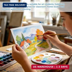 30 Sheets Cold Press Watercolor Paper 8.5×11 Inch, 140lb/300GSM Heavyweight Acid