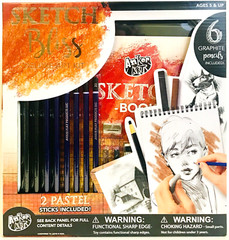 Anker Art Sketch Bliss 14 Piece Deluxe Art Kit With Sketchbook Pencils Pastel
