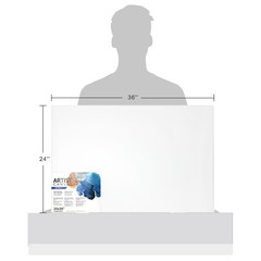 Artist Stretched Canvas, 24X36, 100% Cotton Acid Free, White, Deluxe Canvas