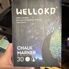 WELLOKB Chalk Marker Set 30 Colors (30pcs) Chalk Marker