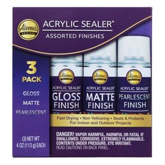 Aleene’s Spray Acrylic Sealers 3 Pack Clear Matte Gloss Pearlescent Finish