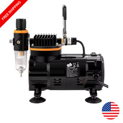 Airbrush Kit 120W Electric Dual Action Spray Gun for Paint, Makeup, Tattoo, Nail