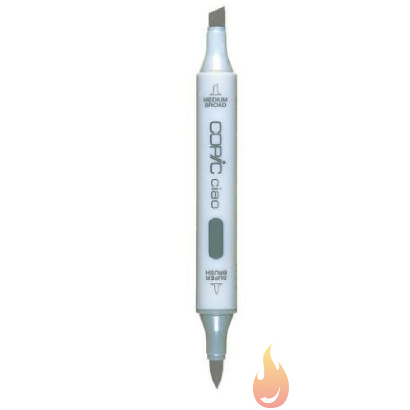 Copic Ciao Round Marker COOL GRAY WARM GRAY BLACK Colorless Blend C and W Colors