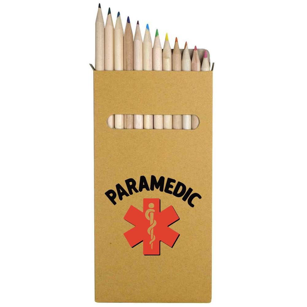 12 x ‘Star of Life Paramedic Symbol’ Long Colour Pencils (PE00081997)
