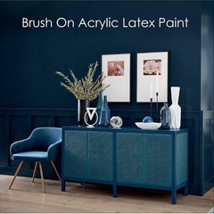 Gloss Pewter Grey Brush-On Paint – Durable Acrylic Latex for Indoor/Outdoor Use