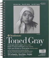 400 Series 9-Inch X 12-Inch Toned Paper Sketch Pad, 50 Sheets/Pad (60681)