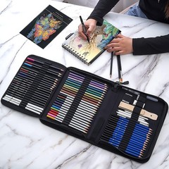 Prina 76 Pack Drawing Sketching Kit Art Supplies Pencils Sketchbook Adults Teens