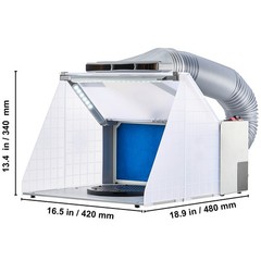 Uimoso Airbrush Spray Booth Portable Hobby Airbrush Paint Spray Booth for Models