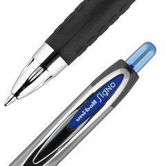 uni-ball 207 Retractable Gel Pens Medium Point 0.7mm Blue Ink 12 Pack 33951