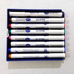 Creative Memories Bold-Tip Pen Set 8 Multicolor Case Journaling Scrapbook Crafts