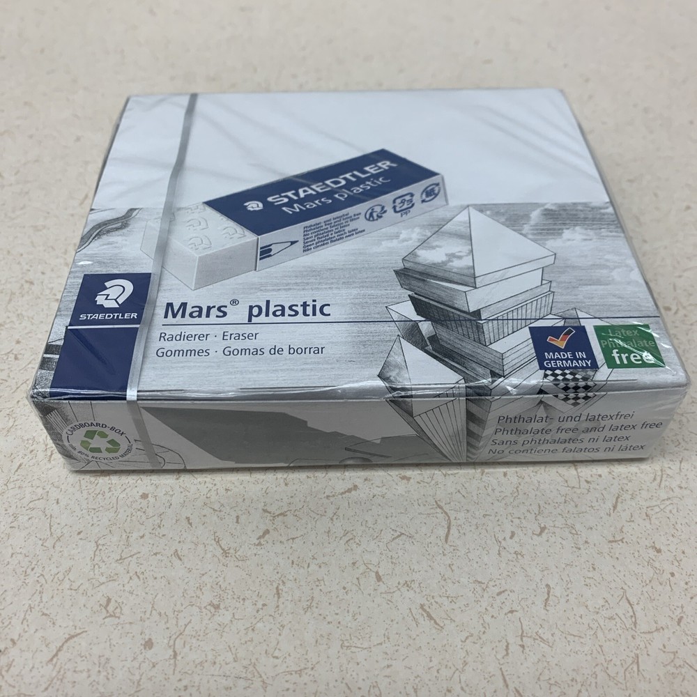 NEW Staedtler Mars Erasers White Germany Artist Drafting 20 Pack FACTORY SEALED