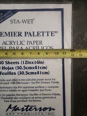 Masterson Sta-Wet Premier Palette Acrylic Paper Refill 30 Sheets. Made In USA.