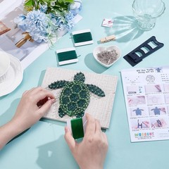 3D String Art Kit for Adults Beginners, DIY Sea Turtle String Craft Kit, Incl…
