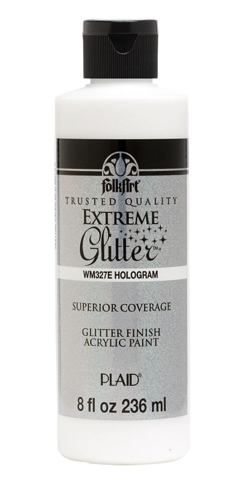 FolkArt Extreme Glitter Acrylic Paint, Hologram, 8 Fl. Oz.