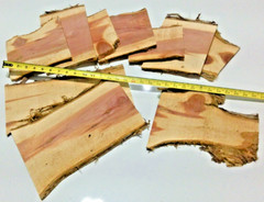 RED AROMATIC CEDAR Live Edge Mini SLABs 1/2″ Thick Kiln Dried 10lbs SHIPs FREE!
