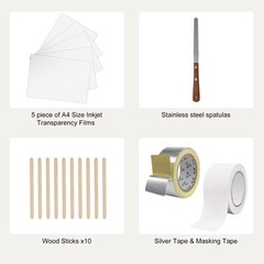 VEVOR Screen Printing Kit Silk Screen Printing Frames 8×10/10x14in 110 Mesh 2pcs