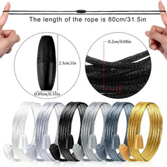 30 Sets Replacement Necklace Cords with Breakaway Clasps DIY Nylon Lanyard Neckl