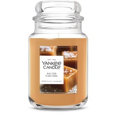 Yankee Candle Salted Caramel Scented Candle, 22oz Large Jar,