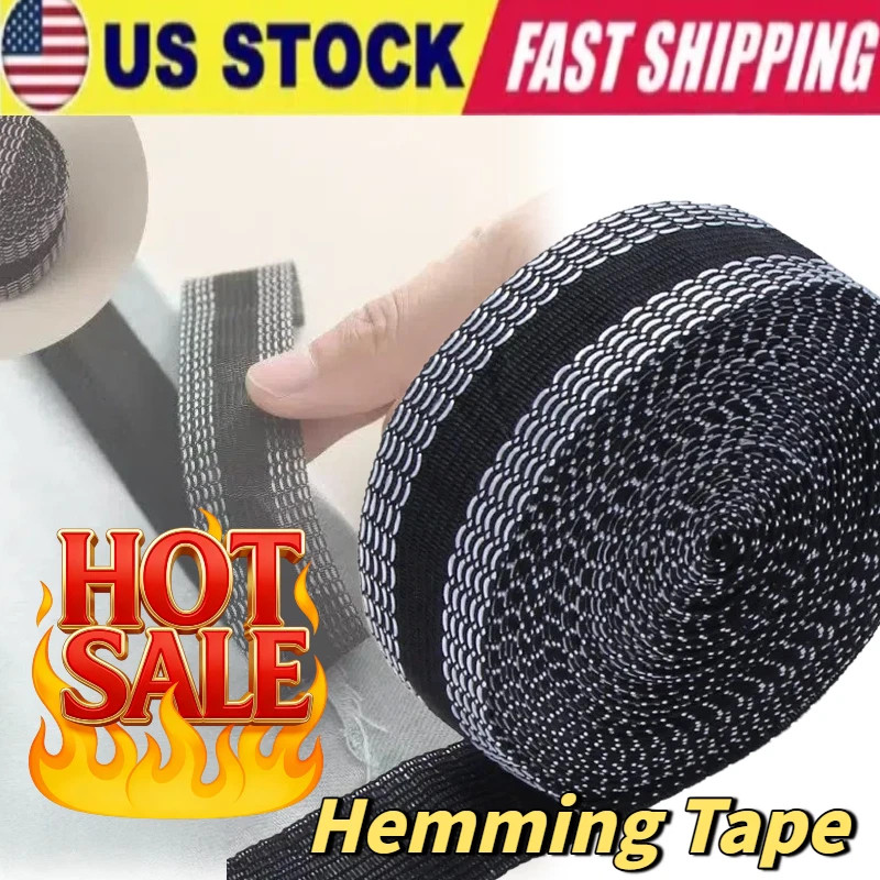 Iron-On Hemming Tape – Self-Adhesive Fabric Fusing Tape for Clothing Repair Tape