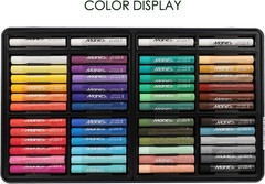 Oil Pastels Set, Tin Box 48 Colors + 4 Bonus White Sticks, Rich Pigments, Smooth