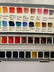 Winsor & Newton, Daniel Smith, Holbein Watercolor Curated Palette 24 Half Pans