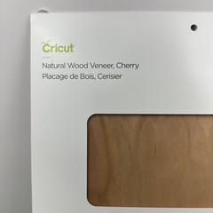Cricut Natural Wood Veneer, Cherry – 2 Sheets 12″x12″ for Crafting & Decor